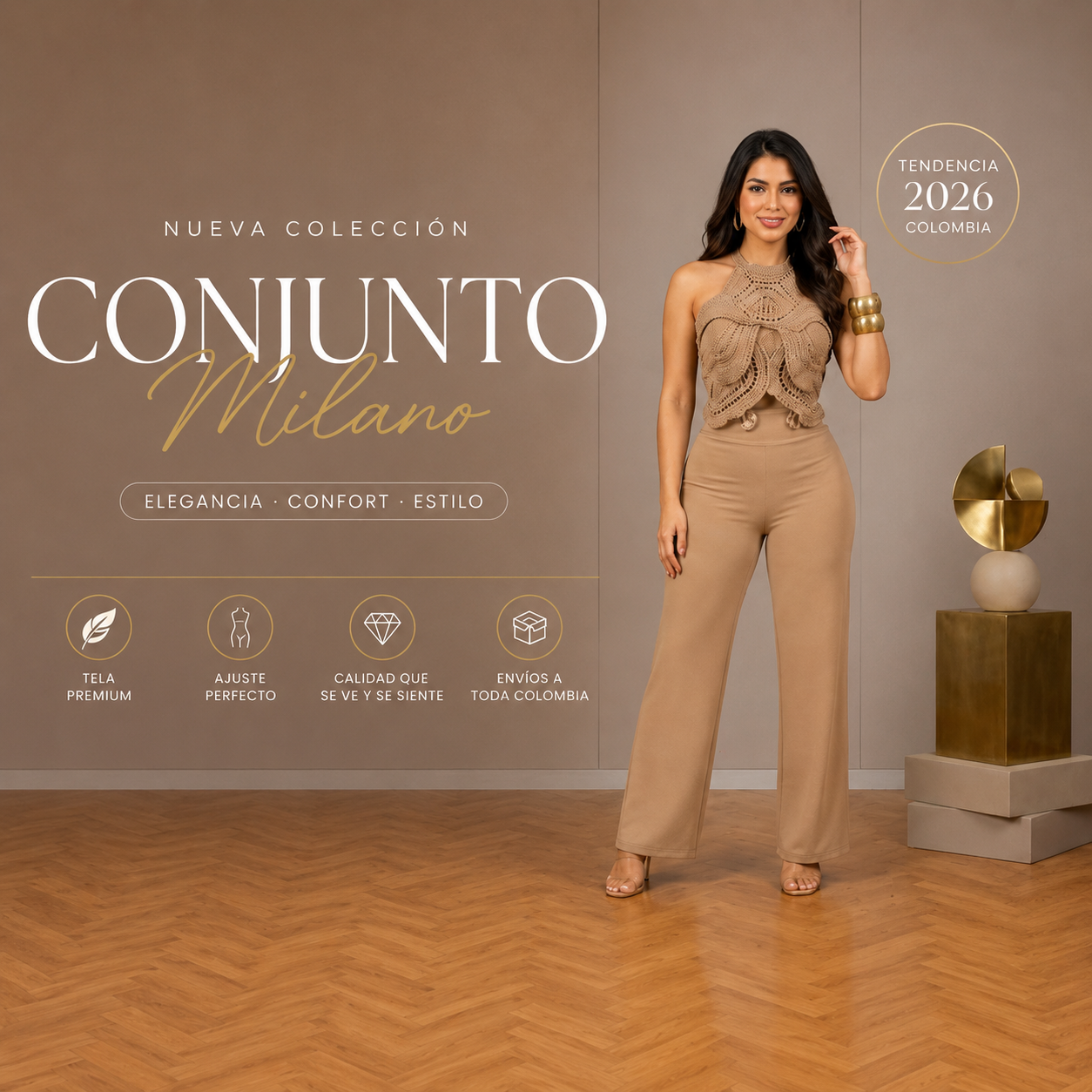 💋CONJUNTO PREMIUM MILANO™ - ELEGANCIA QUE ROBA MIRADAS💫 ELEGANCIA -CONFORT Y ESTILO💋 (Copia)