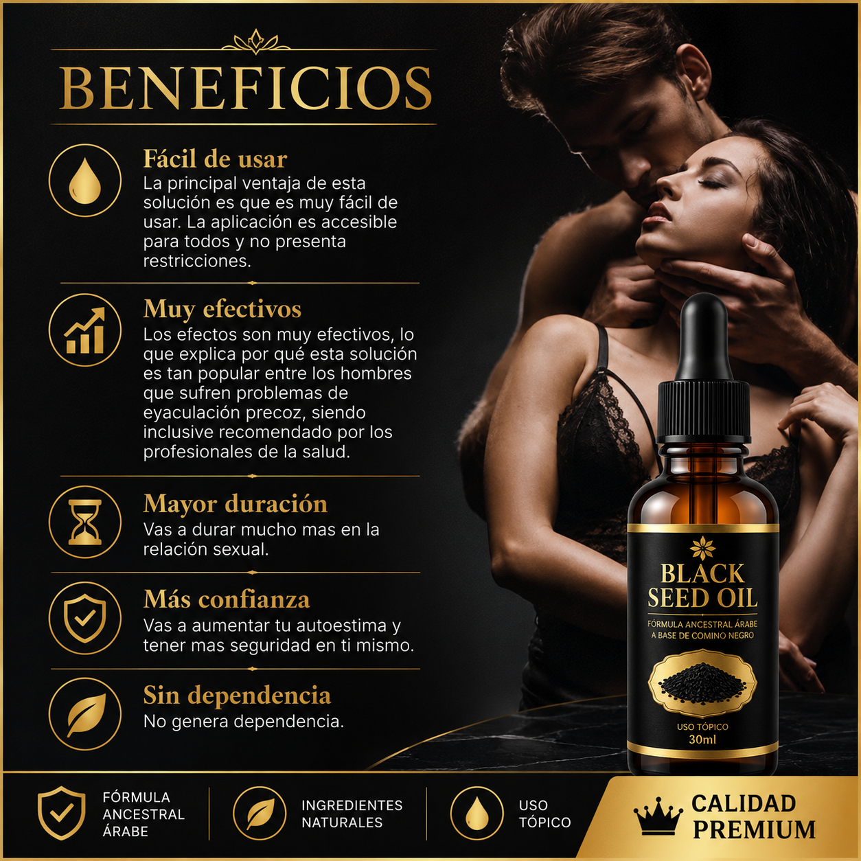 BLACK SEED OIL / ACEITE DE COMINO NEGRO (RETARDANTE SEXUAL)