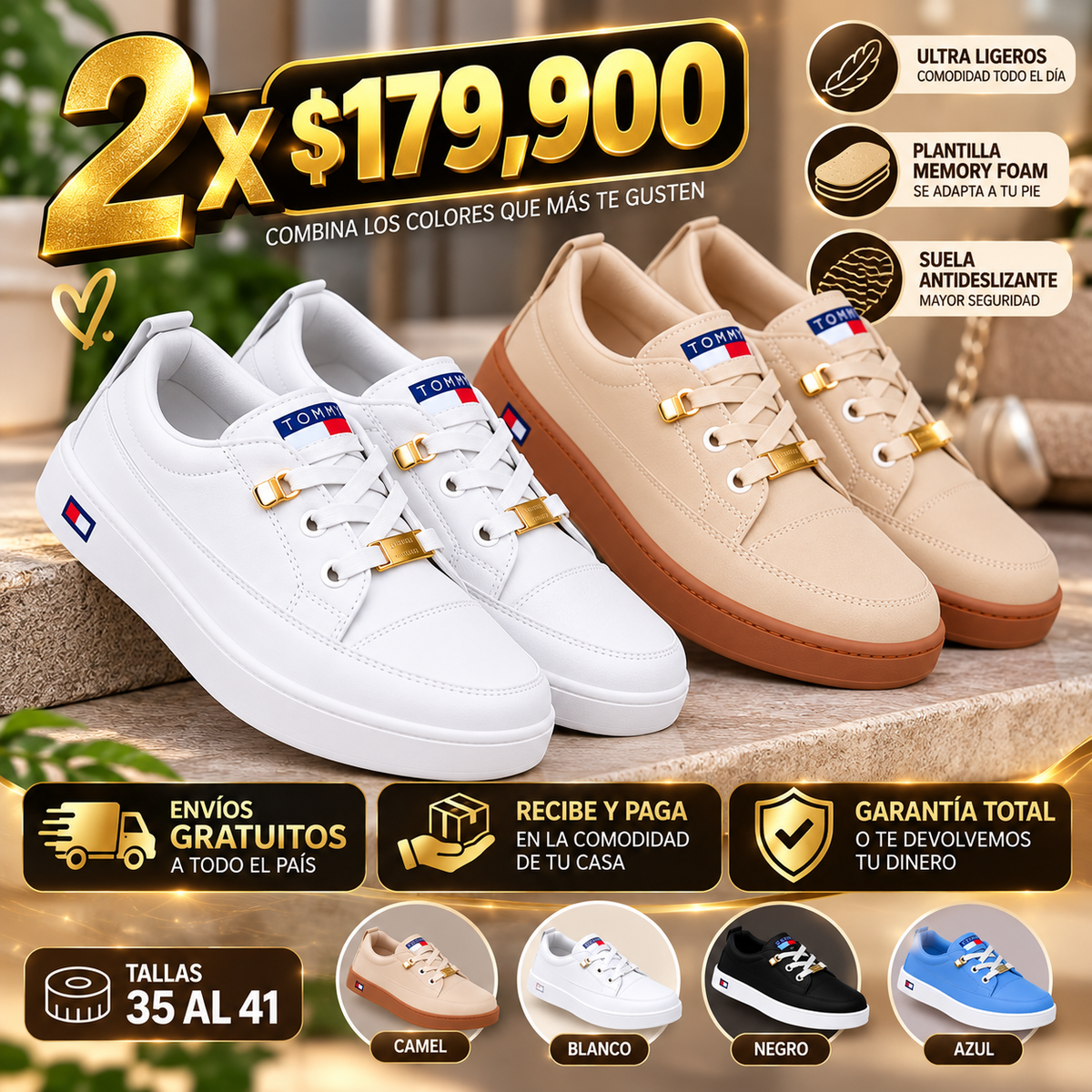 👑✨ TENIS TOMMY IMPORTADOS PARA DAMA – ELEGANCIA, CONFORT Y UN LOOK QUE ENAMORA 👟
