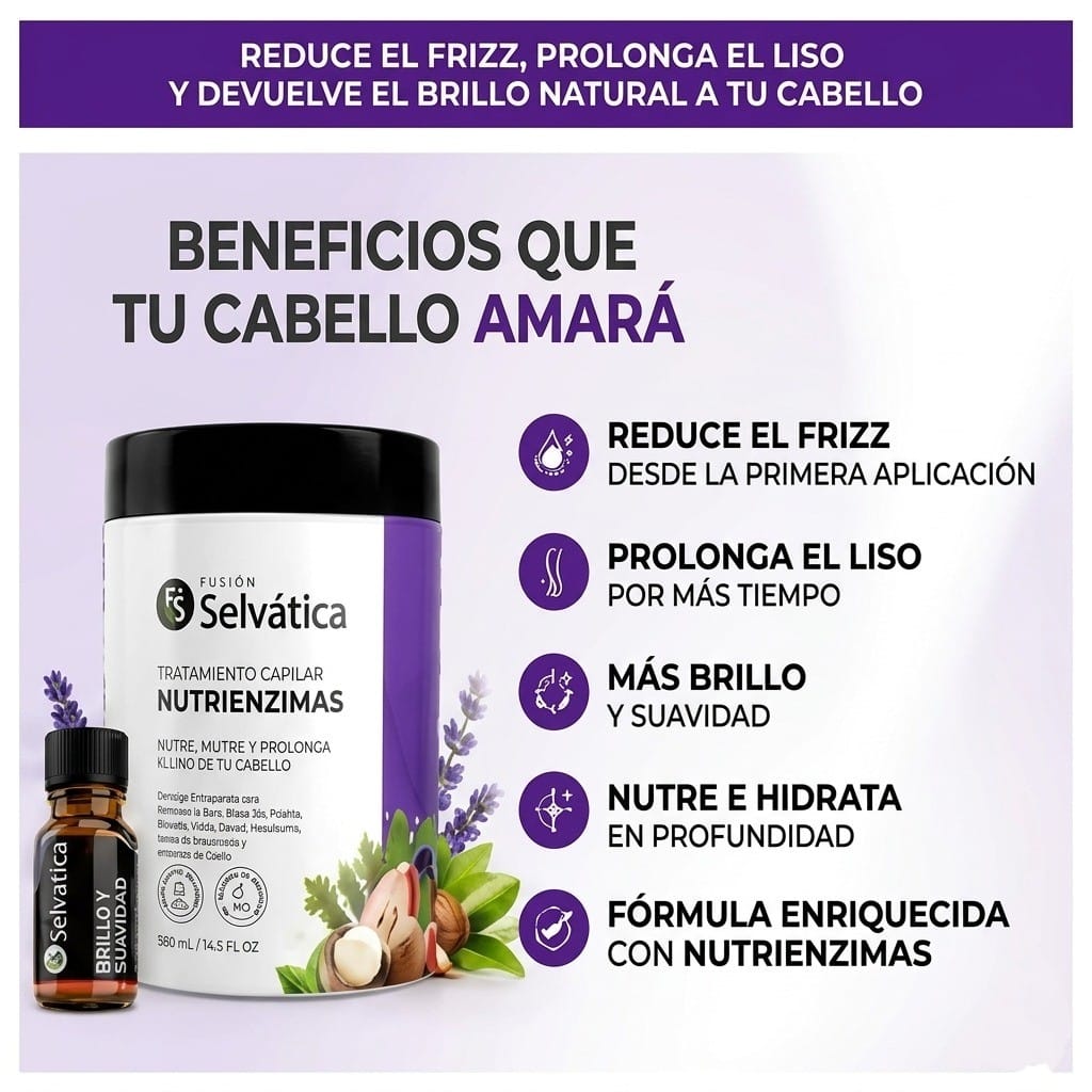 💥TRATAMIENTO ADIOS FRIZZ POR 500 ml✨FUSION SELVATICA💥