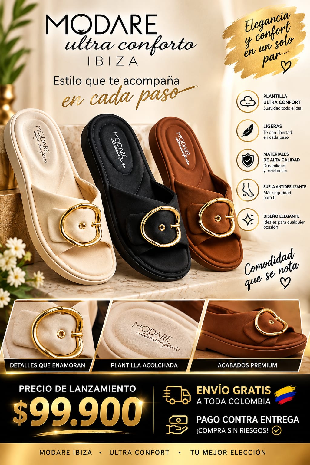 🔥NUEVA COLECCION 🔥SANDALIA MODARE IBIZA ULTRA CONFORT💋