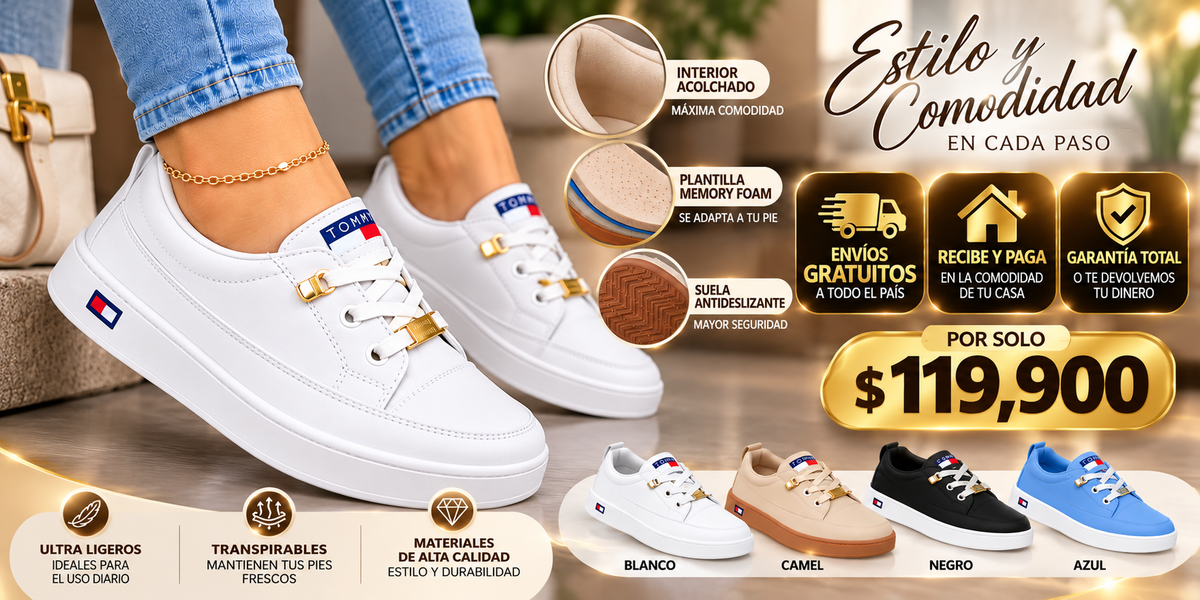 👑✨ TENIS TOMMY IMPORTADOS PARA DAMA – ELEGANCIA, CONFORT Y UN LOOK QUE ENAMORA 👟