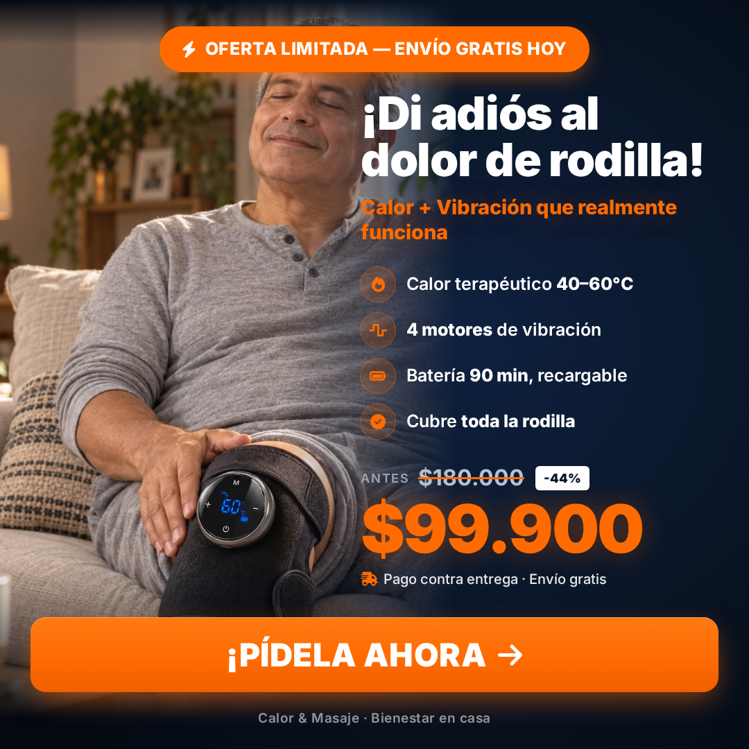 🔥💪 SÚPER RODILLERA Y HOMBRERA TÉRMICA RECARGABLE ♨️⚡ MASAJE CON CALOR Y VIBRACIÓN 🔋✨