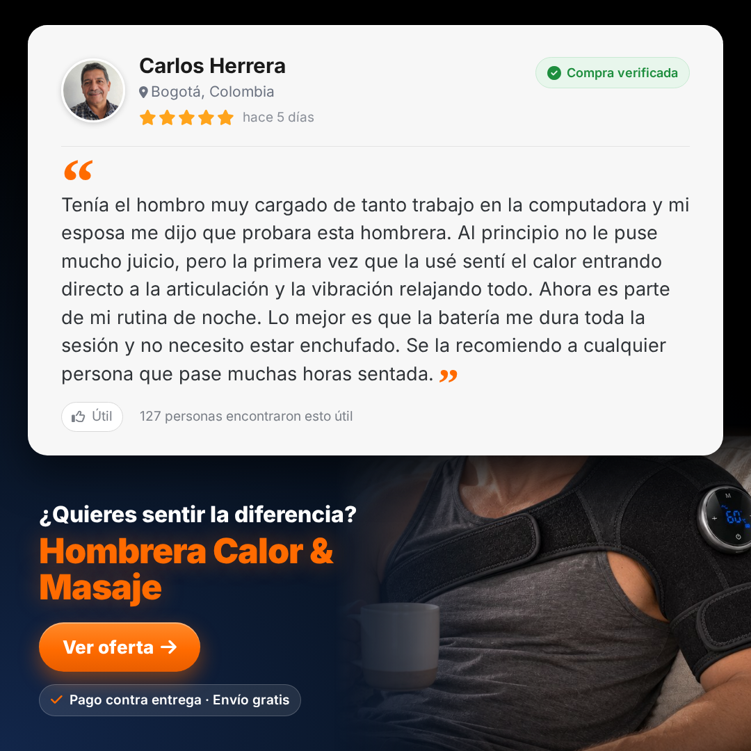 🔥💪 SÚPER RODILLERA Y HOMBRERA TÉRMICA RECARGABLE ♨️⚡ MASAJE CON CALOR Y VIBRACIÓN 🔋✨