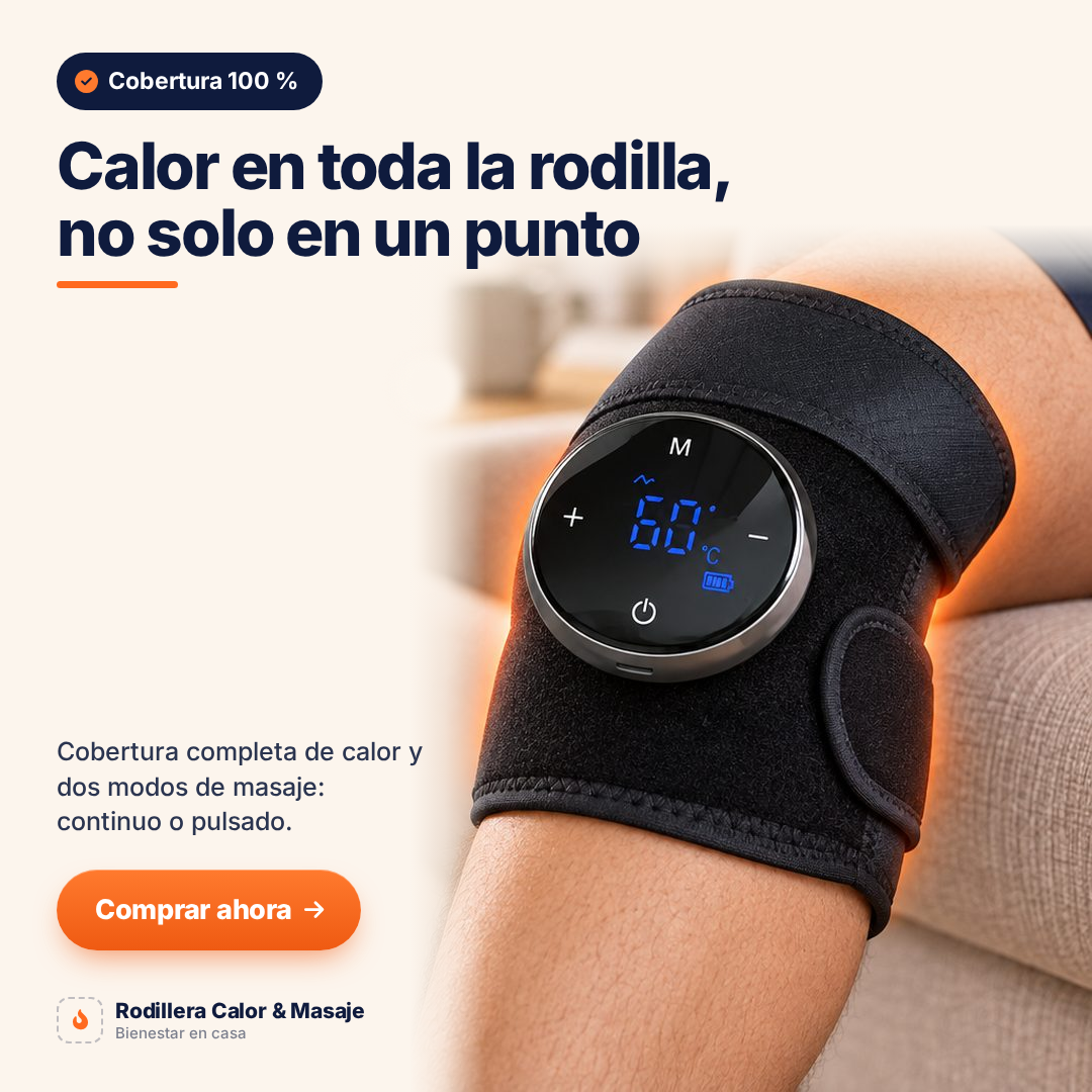 🔥💪 SÚPER RODILLERA Y HOMBRERA TÉRMICA RECARGABLE ♨️⚡ MASAJE CON CALOR Y VIBRACIÓN 🔋✨