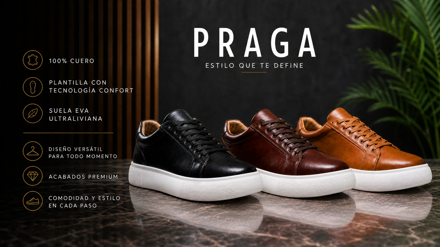 💫ZAPATOS PRAGA 👞CUERO, COMODIDAD Y ESTILO EN UN SOLO ZAPATO💫