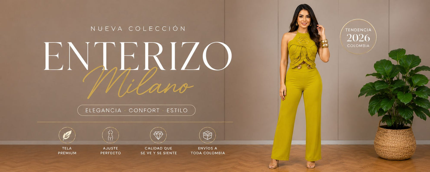 💋ENTERIZO MILANO™ - ELEGANCIA QUE ROBA MIRADAS💫 ELEGANCIA -CONFORT Y ESTILO💋